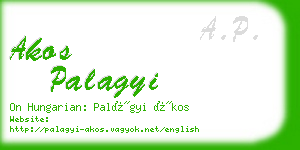 akos palagyi business card